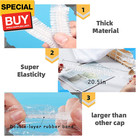 30pcs Disposable Shower Caps  Large Thick Clear Waterproof Shower Cap For Women 