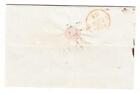 India Stampless-madras G p o  1848 au 12 red -to London-backstamped-no Contents