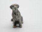 Vintage Rawcliffe Fine Pewter Golden Retriever Sitting Dog  1982  Made In Usa 1 
