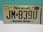 Vintage Expired Matching Pair Of New Jersey License Plates Jm 839u Nj Embossed