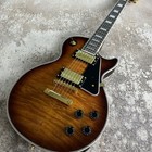 Usa Shipment Brand New Lp Brown Flame Maple Top Electric Guitar Gold Part
