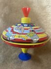 Schylling Vintage Tin Metal Spinning Circus Top Toy