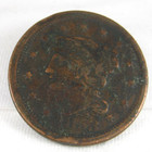 1853 Large Cent Matron Braided Hair 1c Nice Buy It Now Free Shipping   59