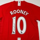 Autographed signed Wayne Rooney Manchester United Red 2008 Jersey Bas Coa