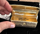 Whiting And Davis Vintage Gold Tone Mesh Lipstick Case Holder With Mirror Nwt