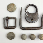Fur Trade Camp Relics Lot - 8 Pcs - Bottineau County Nd Fur Trade Artifacts