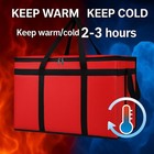 79l Insulated Food Delivery Bag Thermal Waterproof Pizza Bag For Catering Grocer