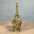 Vintage Matson Gold Plated Ormulo Glass Perfume Bottle Glass Dauber Bird Floral