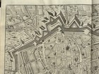 1736 Antwerp  Belgium Antique City Plan Map By Claude Du Bosc