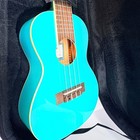 Kala Ka-candy-blu Concert Ukulele Blue Gloss Mahogany With Hard Case And Tuner