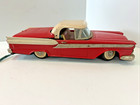 Vintage Cragstan Tin Battery Red Ford Fairlane 500 Toy Car Japan