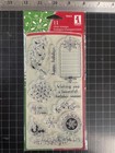 New Inkadinkado Rubber Stamp Doodle Christmas Winter Set Clear Free Usa Ship