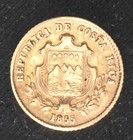 Costa Rica Gold 1 2 Escudo 1855-gw Rare