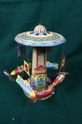 Schylling Reproduction Tin Type Rotating Ride A Rocket Toy 2000 Classic - Works