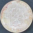 1944 Netherlands 2 1 2 Gulden Silver Coin  720 - Wilhelmina Nederlanden