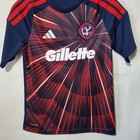 New England Revolution Jersey Boys Large Blue Mls Soccer Adidas Bowers 31
