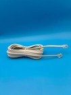 White 15  Ft Telephone Modular Line Cord Phone Cable Extension Wire Rj11 6p4c