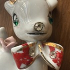 Vtg Wales Deer Reindeer Christmas Mcm Kitschy Japan Figurines Decor Rhinestone