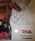 Signed Autographed Tna Wrestling Kurt Angle Promo Photo Impact Wwe Wwf Wcw Aew