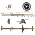 32  Complete Go Kart Rear Axle Kit Wheels  48v 1800w Motor Golf Cart Drift Trike