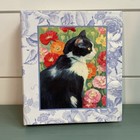 Hallmark Refillable Address Book Calendar Phone Number Black Cat Flowers