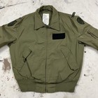 Vintage 90s Us Military Lightweight Flyers Canvas Bomber Jacket Mens Large