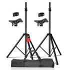Pair Of Heavy Duty Adjustable Speaker Tripod Stands - 72  Dj Monitor Mount