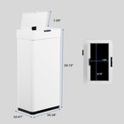 18 5 Gal Motion Sensor Kitchen Trash Can Stainless Steel Touchless Garbage Bin