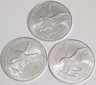 Lot Of 3 2024 1 Oz  1 American Eagle Coins  bu   999 Fine