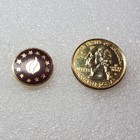 Vintage 1000 Club Religious Lapel Pin Pinback Button Flame   Stars Round Church
