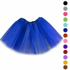 Toddler Kid Solid Color Tutu Skirt Ballet Dress Girls 3 Layer Petticoat