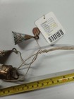 Free People Anthropologie Christmas Stocking Ornament Turquoise Metal Bells 