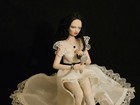 Ooak Miniature 1 12th Scale Dollhouse Woman Adult Doll Artist Hand Sculpted