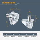 Qp1501 5mm Clear Shelf Pegs 25 Pcs  Shelf Pins Support Pegs For Shelves  Kitc   