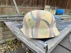 Ww2 German Helmet Stahlhelm Camouflage Painting Read Desc