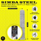 48  X 50 Ft Galvanized Poultry Net Best Metal Mesh Fencing Chicken Wire 2  Hole