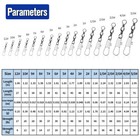 50 100 Pcs Fishing Barrel Swivel Pin Connector Rings Ball Bearing Interlock Snap