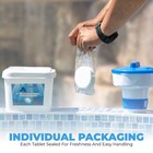 Stabilized Chlorine Tablets For 3  Swimming Pool Individually Wrapped 5 Pounds