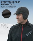 Rockbros Winter Cycling Caps For Men Women Windproof One Size  Black