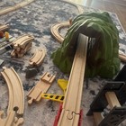 Lot Of 57  Wooden Railway Tracks Pieces  Mountain  Brio thomas Compatible