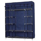 5-layer 12 Grids Portable Closet Storage Organizer Wardrobe Clothes Rack Fabrics
