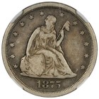 1875-s Twenty Cent Piece Ngc Vf20 Circulated Better Date Coin