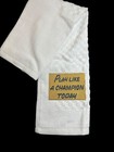 Notre Dame  white  Golf Towel  6in X 23in  50k Stitches 