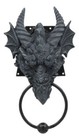 Ebros Ancient Horned Dragon Head Door Knocker Fantasy Collectible