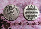 Guardian Angel Prayer - Silver Tone  Pocket Coin 