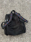 Vintage Speedo Swim Bag Team Backpack Black Mesh Pockets 