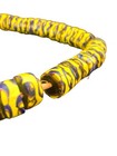 Antique African Trade Beads Venetian Millefiori Rattlesnake Yellow Blue Heavy