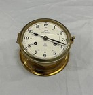 Vintage Schatz Royal Mariner Ships Bell Clock With Key Working Condition 