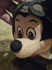 Disney Pilot Mickey Mouse Plush Stuffed Animal Brown Outfit Small 2007