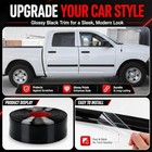 Pangda 20 Ft X 2   Automotive Trim Molding Glossy Black Car Side 2 Inch X 20 Ft